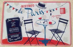 Set de table Bistrot de Paris