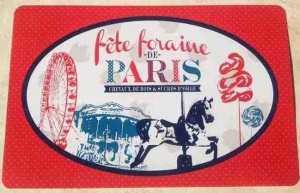 Set de table Fte foraine de Paris