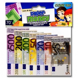 Billets de banque Euro pour jouer