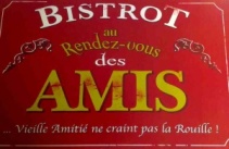 Set de table Bistrot au rendez- vous des amis