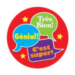 Autocollants Trs bien , Gnial, C'est Super